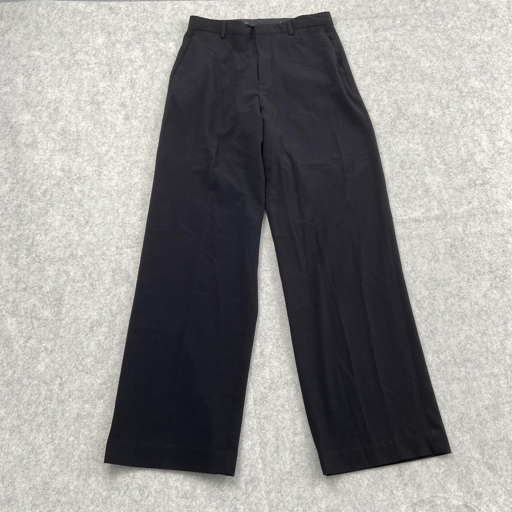 Calvin Klein Dress Pants Womens 16 (27x29) Black Twill Straight Stretch Work